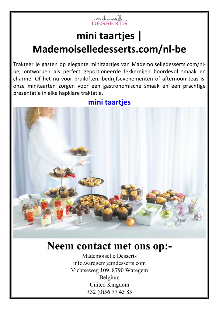mini taartjes