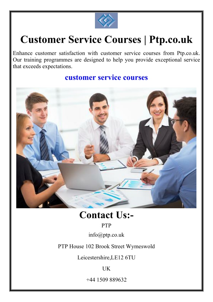 customer service courses ptp co uk