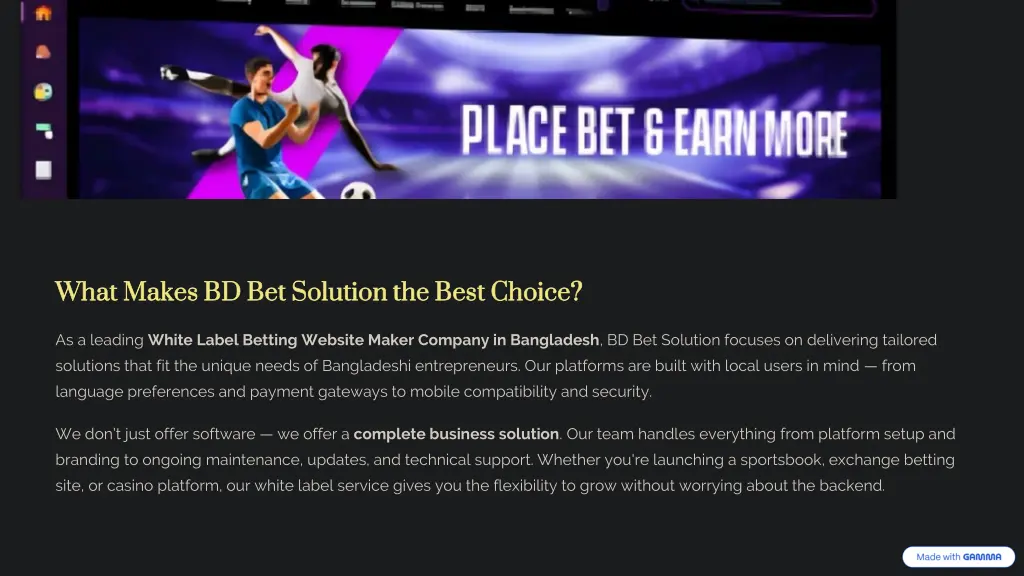 what makes bd bet solution the best choice what