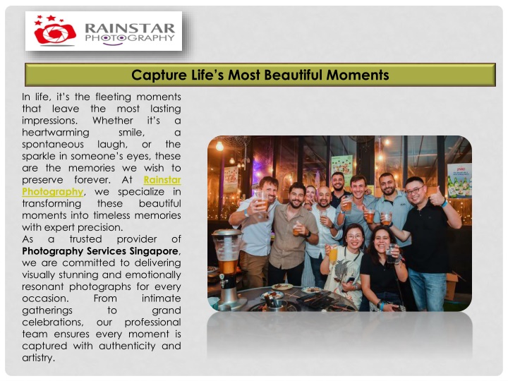 capture life s most beautiful moments