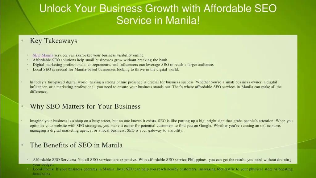 unlock your business growth with affordable