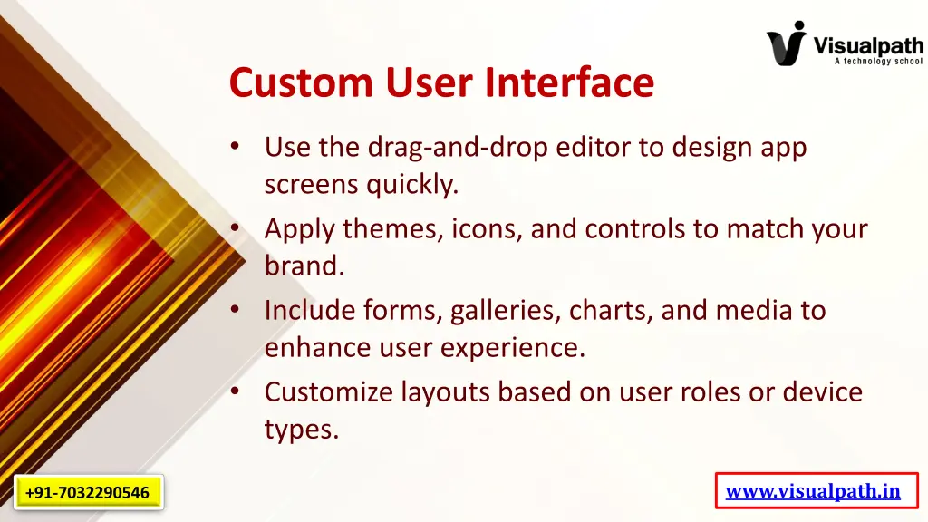 custom user interface