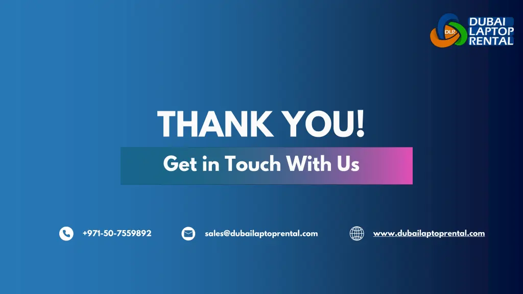 thank you get in touch with us