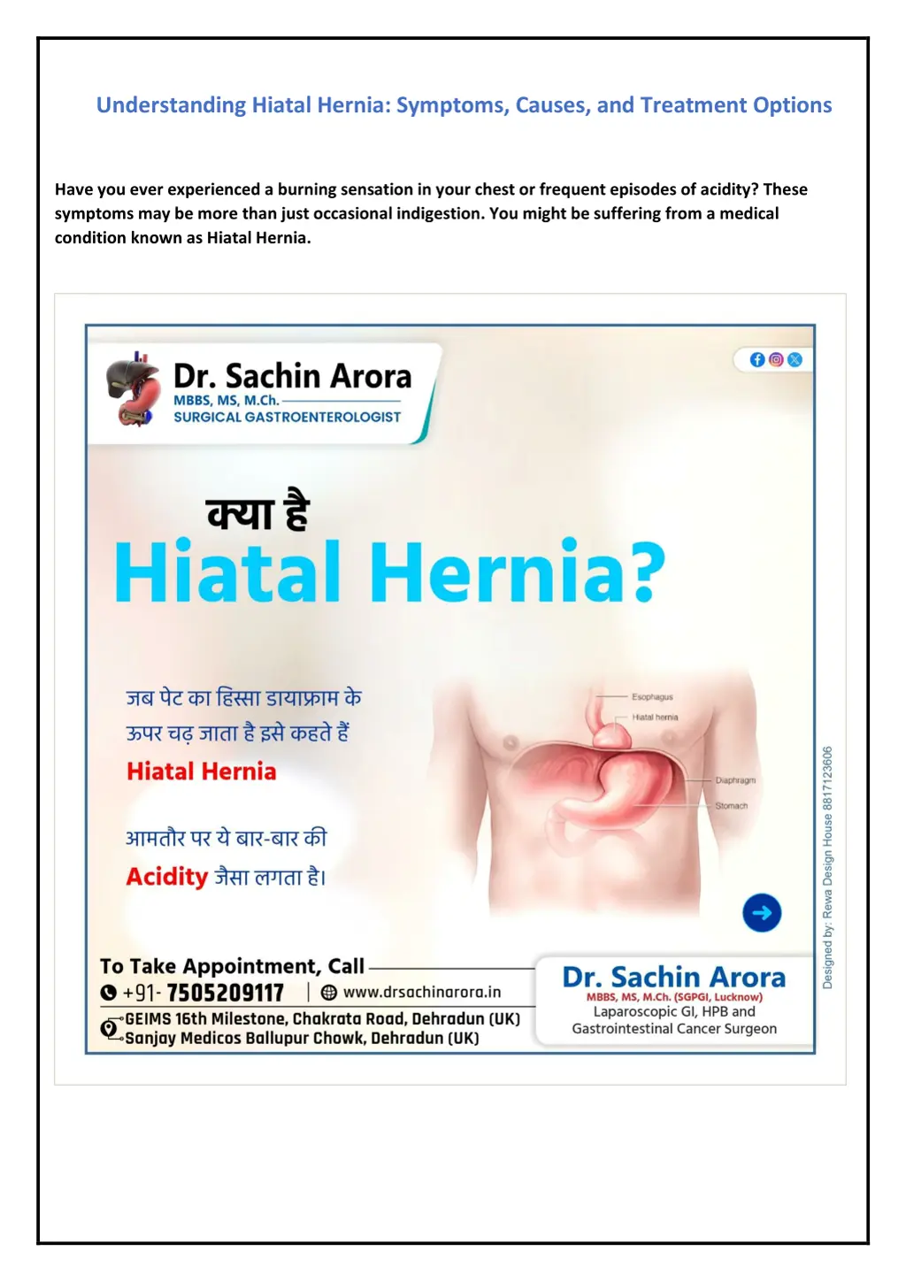 understanding hiatal hernia symptoms causes 1