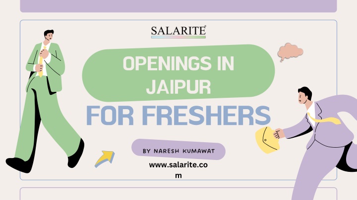 openings in jaipur for freshers