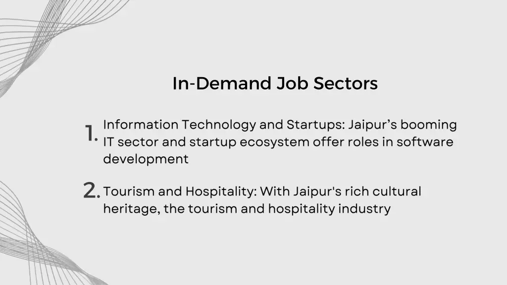 in demand job sectors
