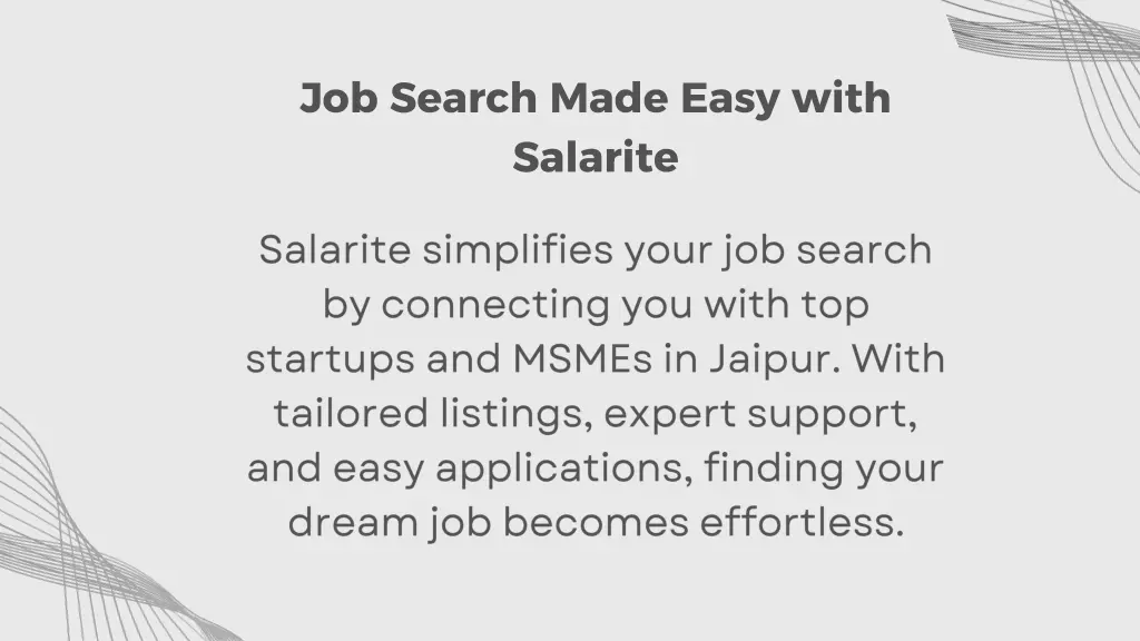 job search made easy with salarite