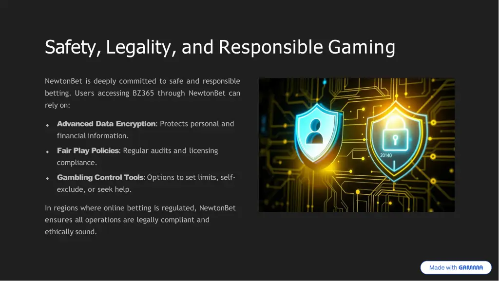 safety legality and responsible gaming