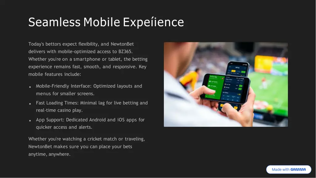 seamless mobile expe ience