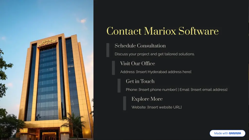 contact mariox software