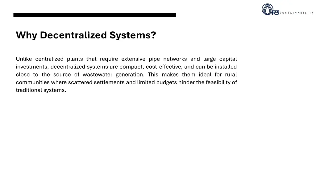 why decentralized systems