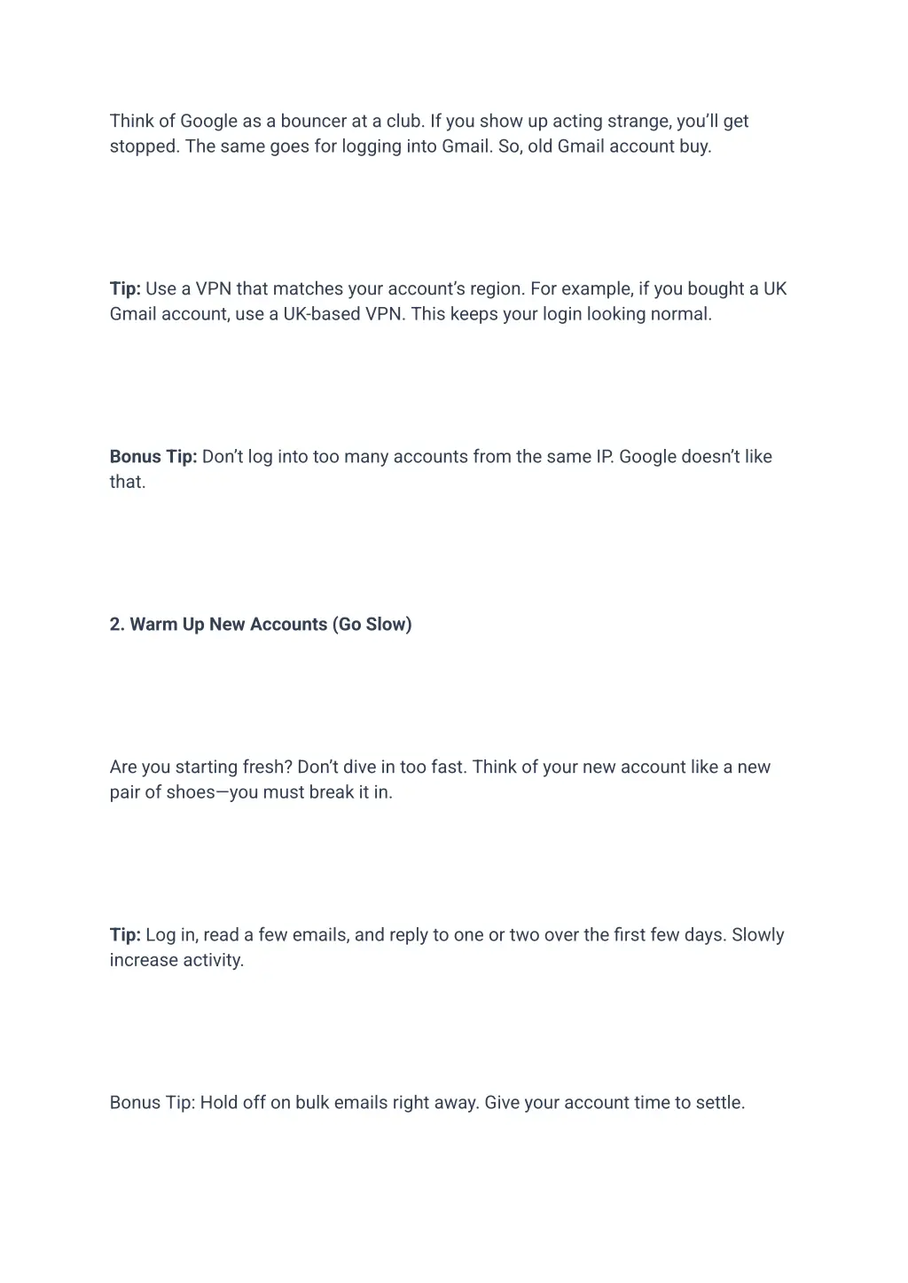 think of google as a bouncer at a club