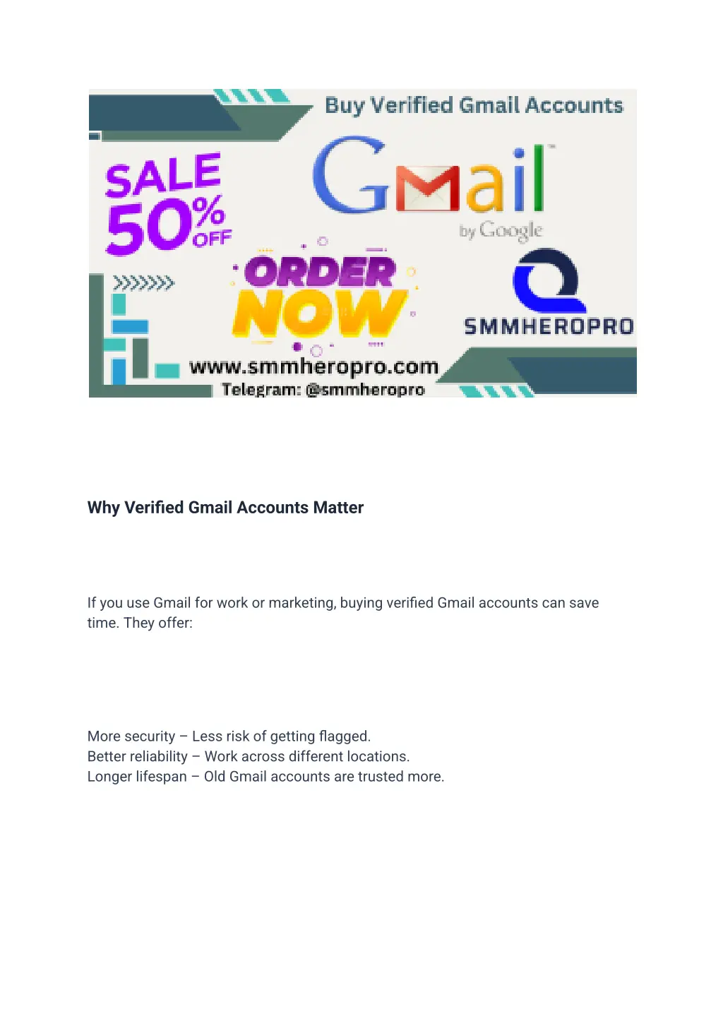 why verified gmail accounts matter