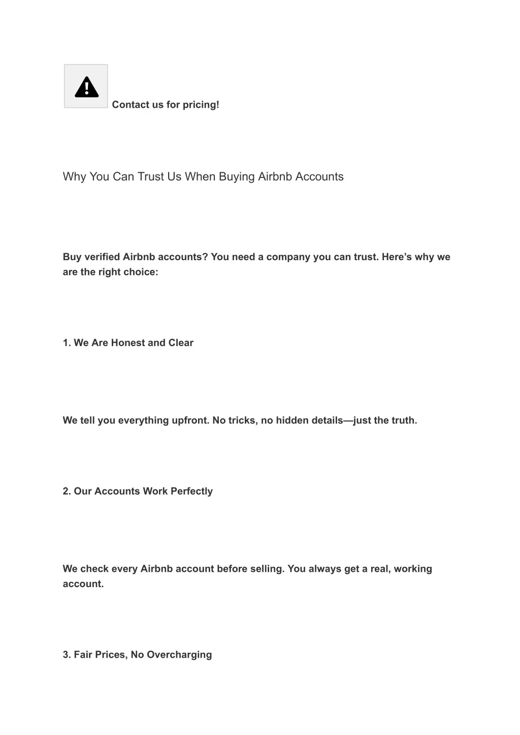 contact us for pricing