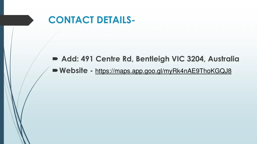 contact details