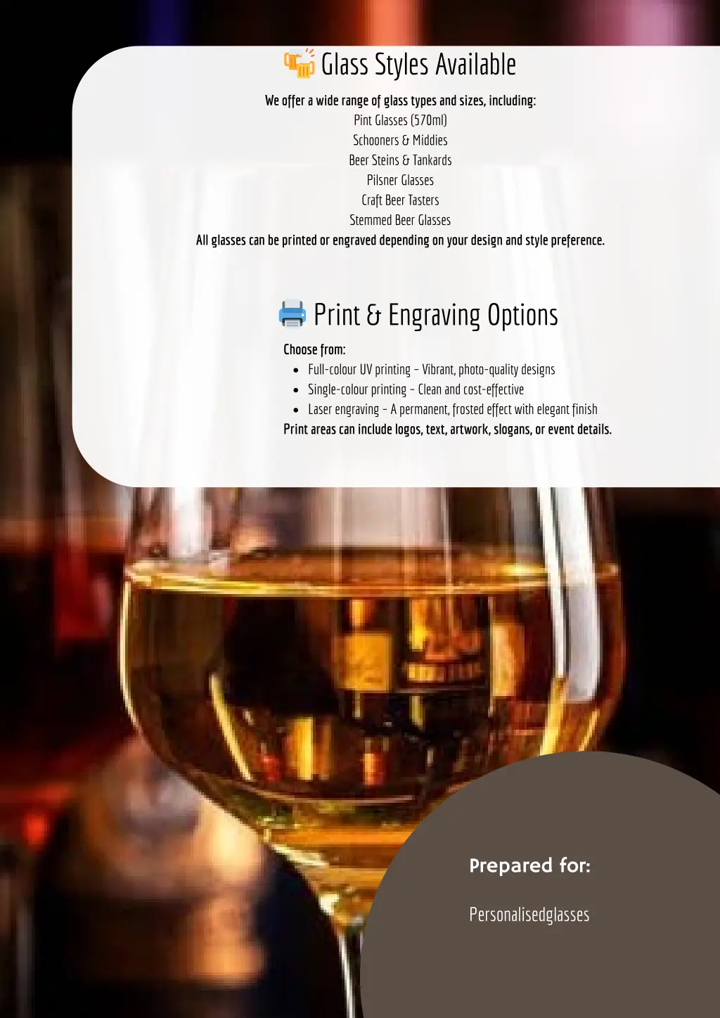 glass styles available