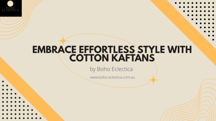 embrace effortless style with cotton kaftans