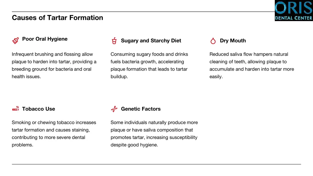 causes of tartar formation