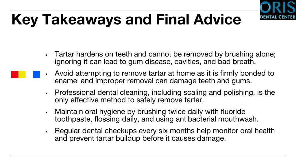 key takeaways and final advice