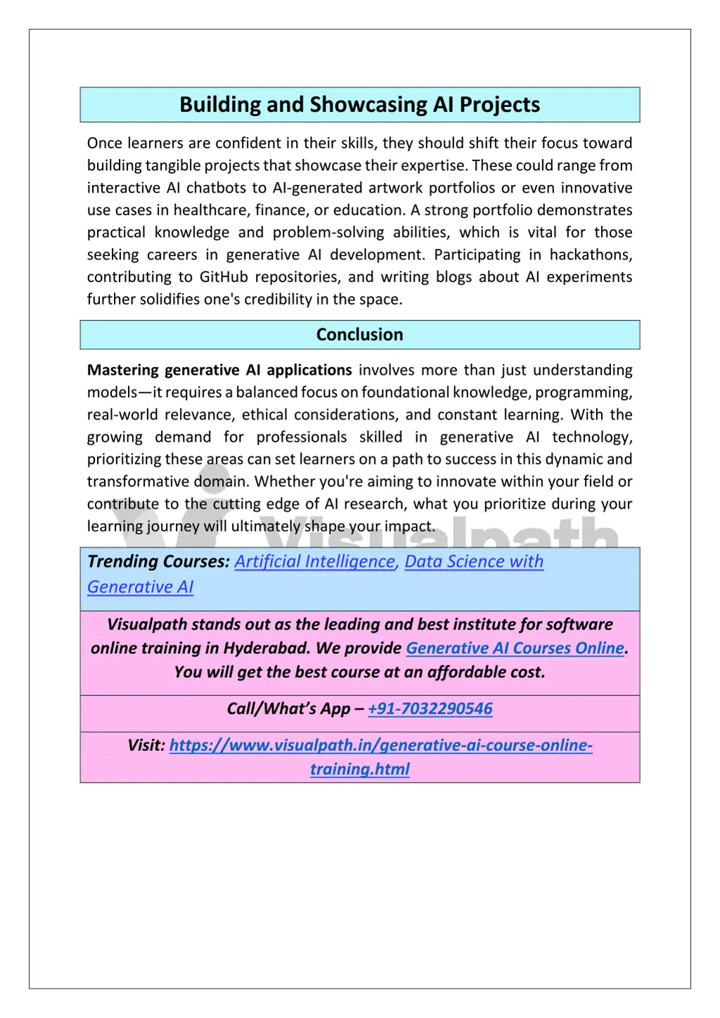 building and showcasing ai projects