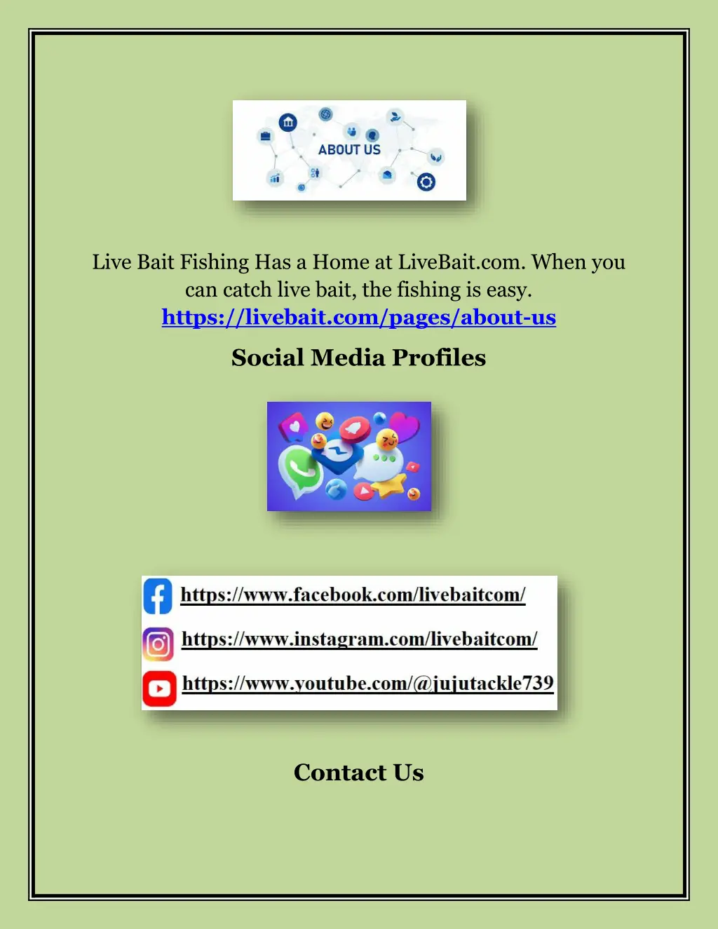live bait fishing has a home at livebait com when