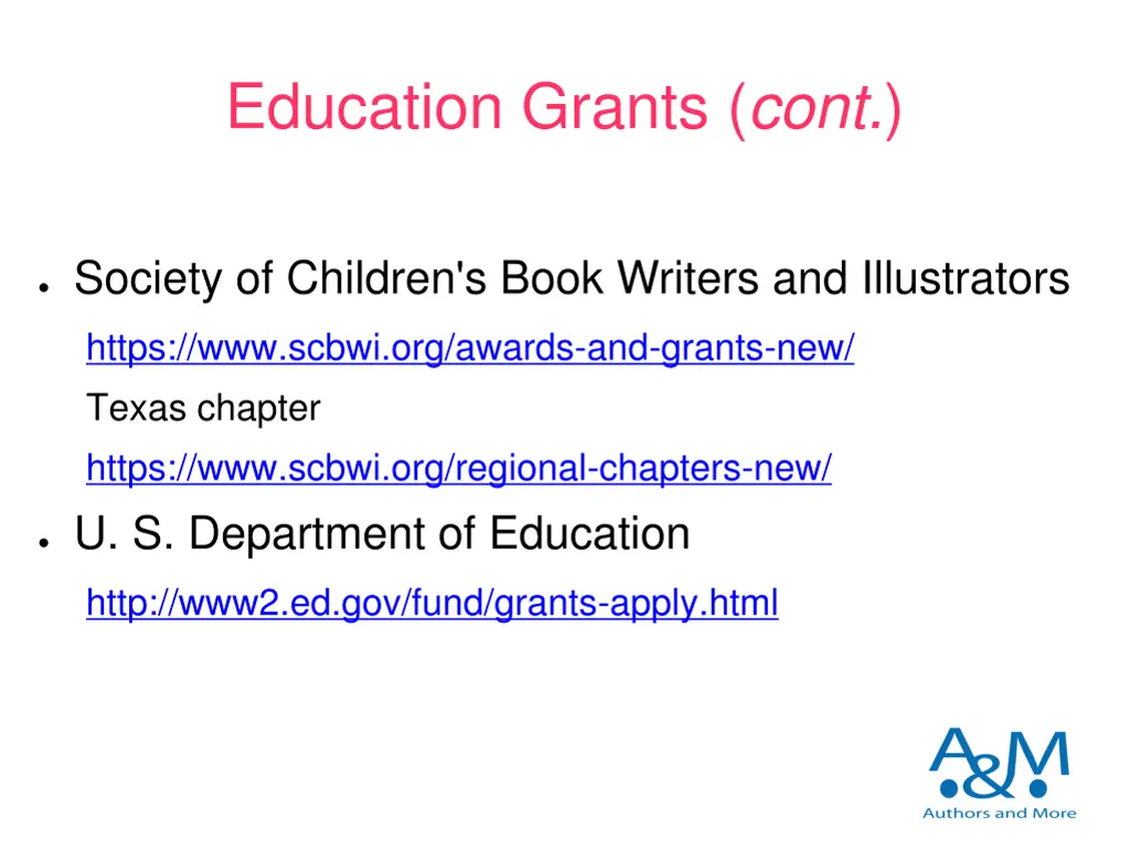education grants cont 1