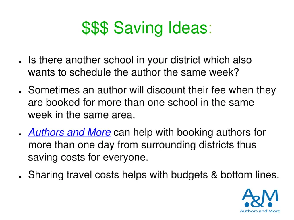 saving ideas