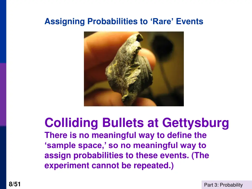 assigning probabilities to rare events