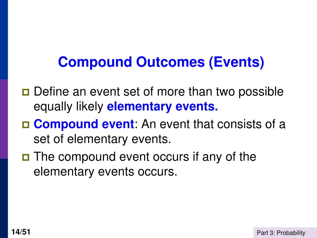compound outcomes events