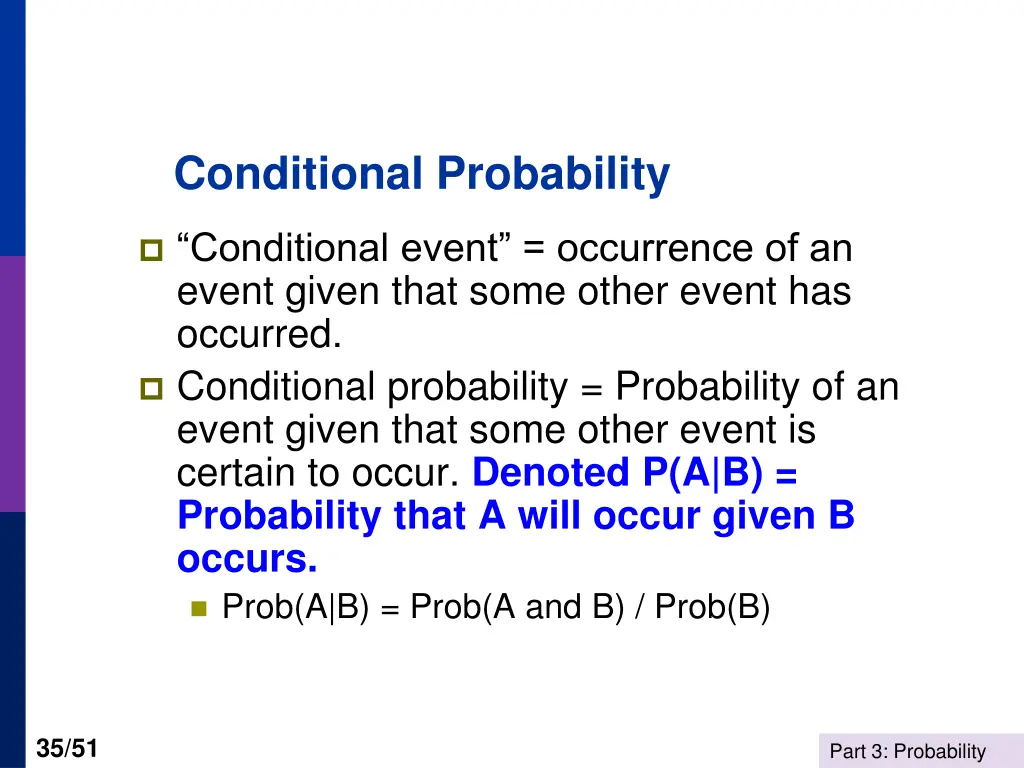 conditional probability