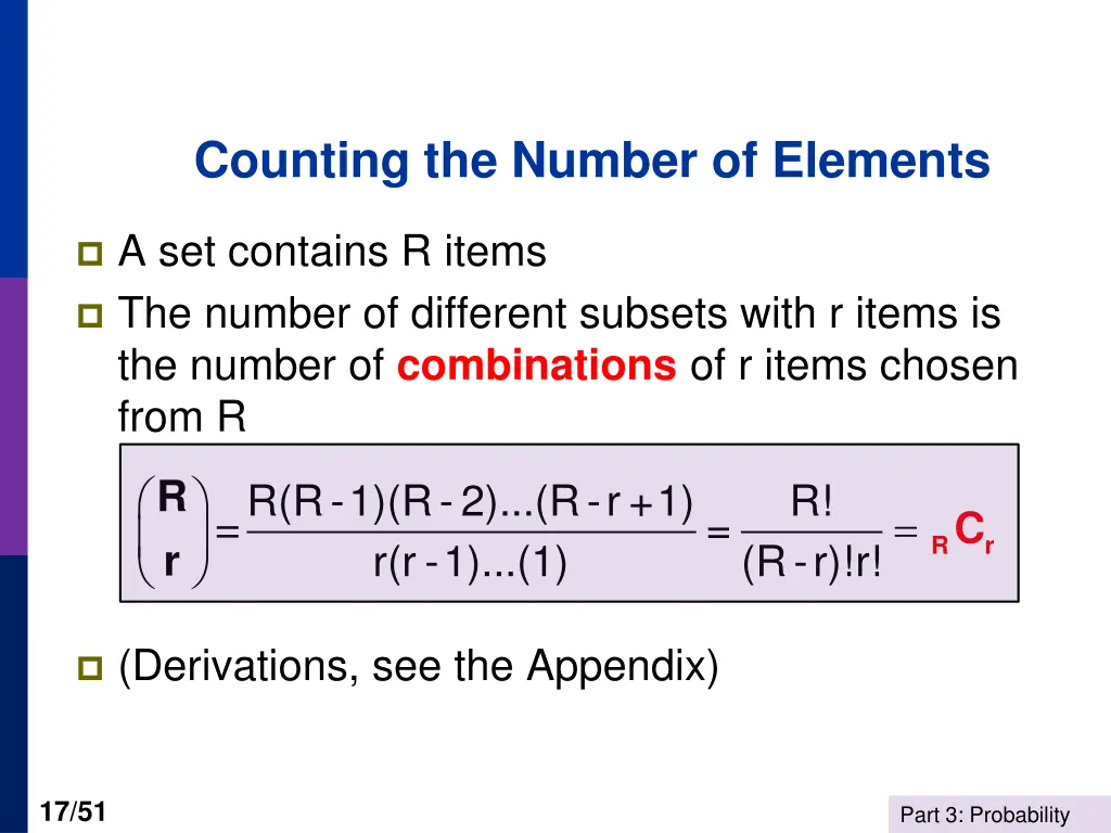 counting the number of elements