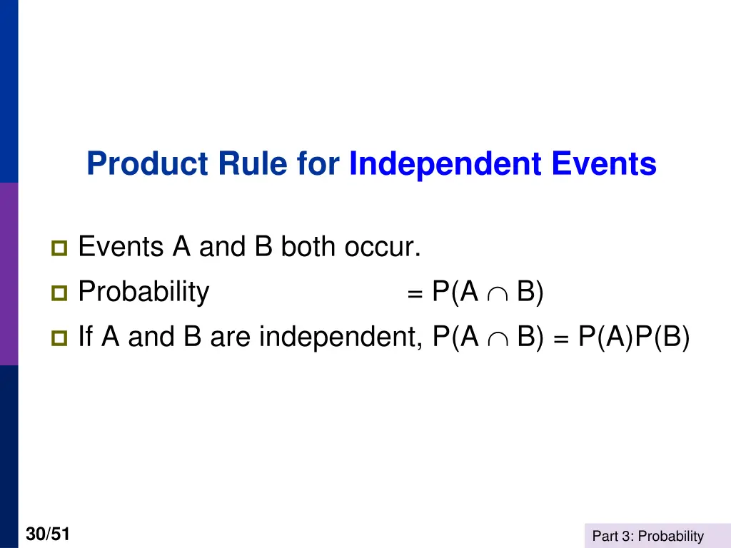product rule for independent events