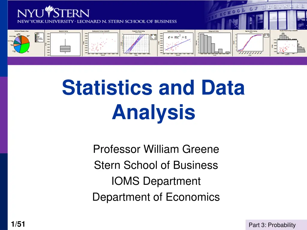 statistics and data analysis