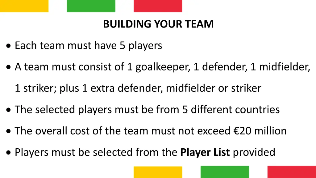 building your team