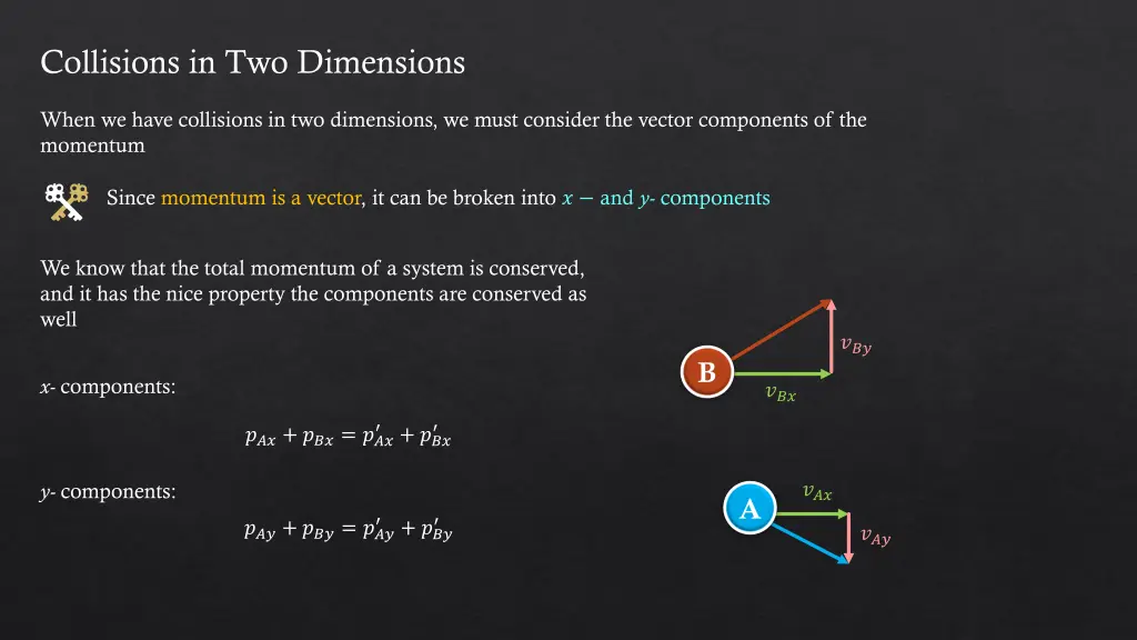 collisions in two dimensions 3