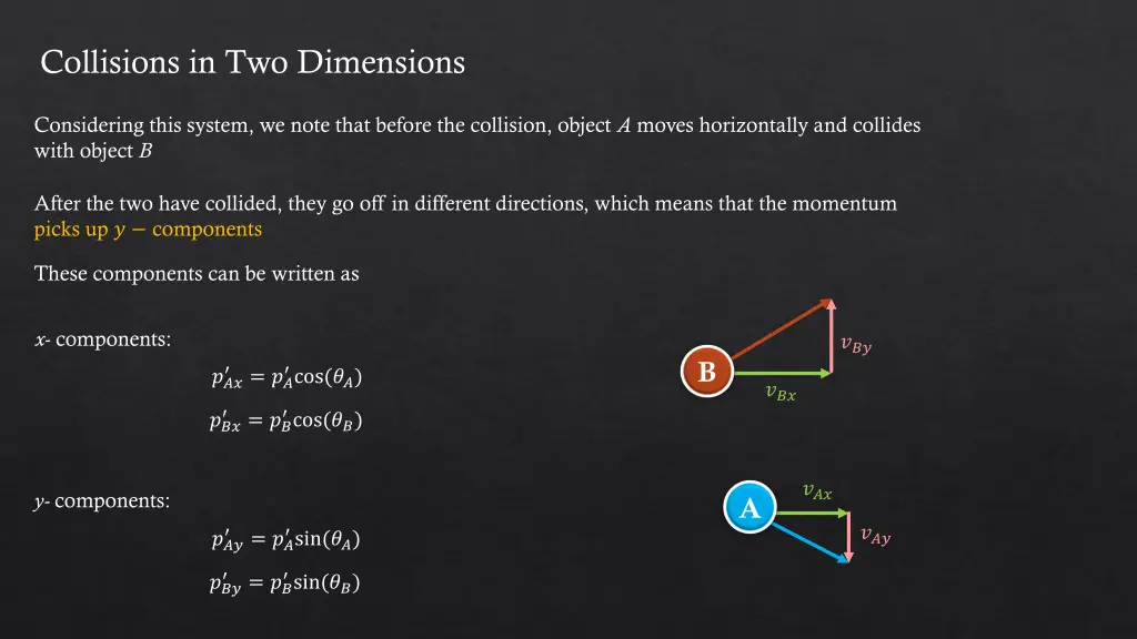 collisions in two dimensions 4