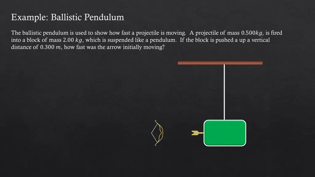 example ballistic pendulum 1