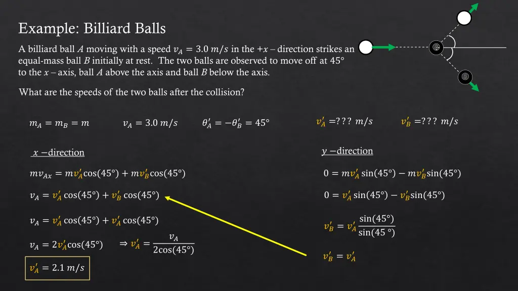 example billiard balls 2