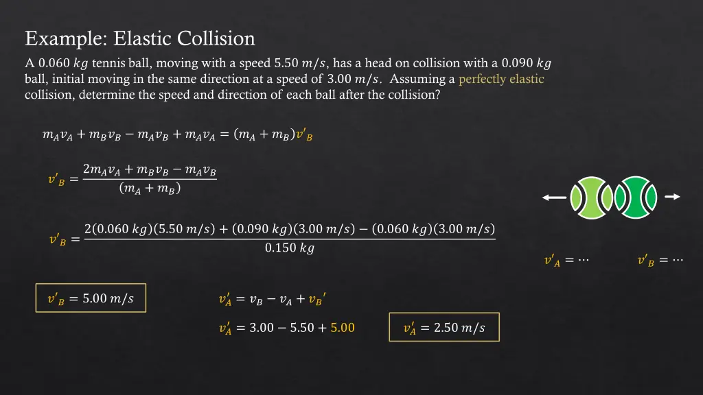 example elastic collision 2
