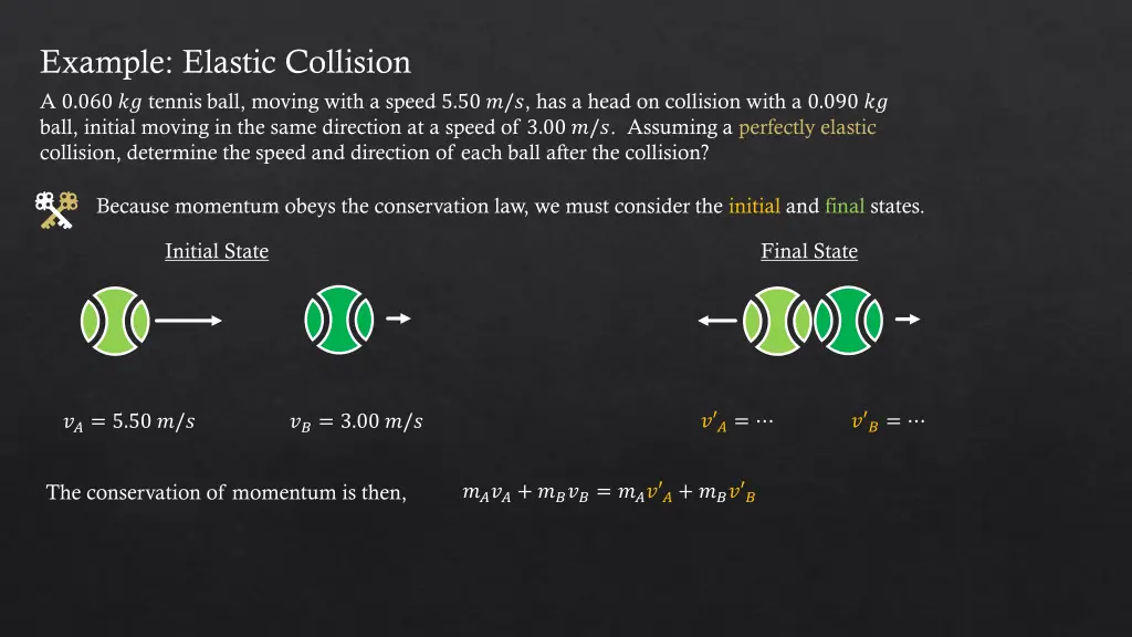 example elastic collision