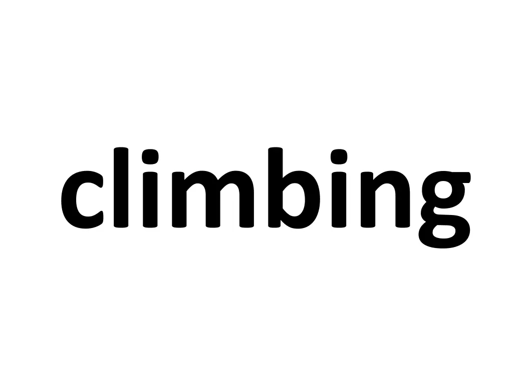 climbing