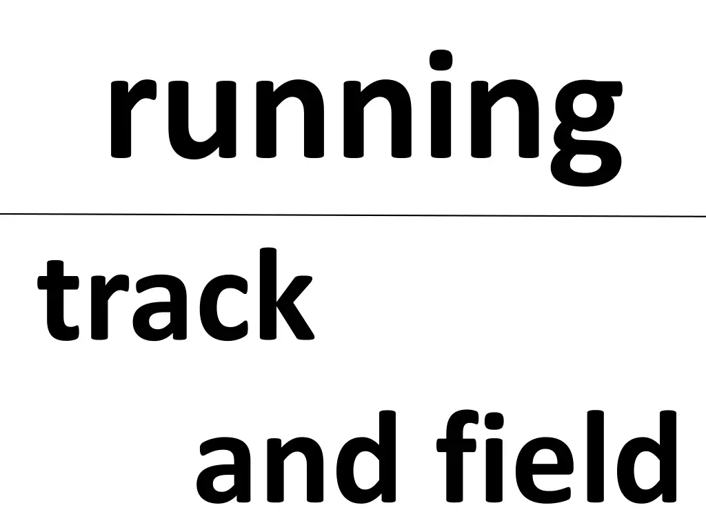 running track and field