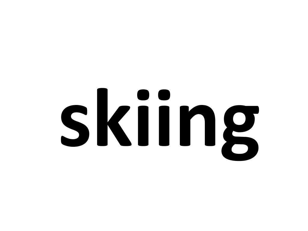 skiing