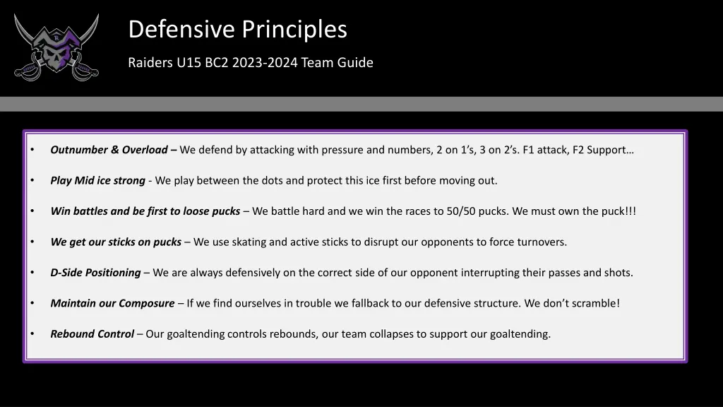 defensive principles