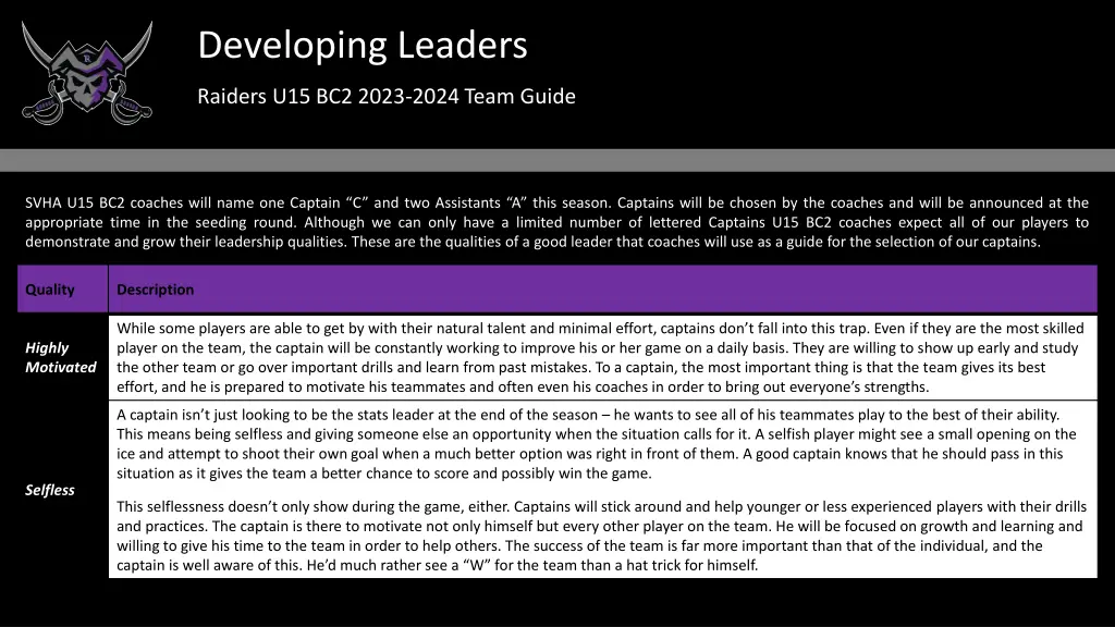 developing leaders