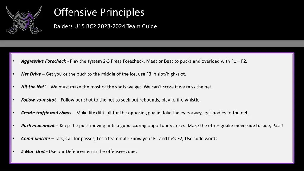offensive principles
