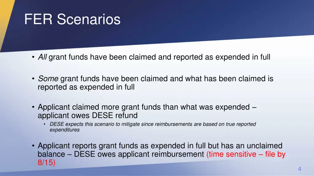 fer scenarios