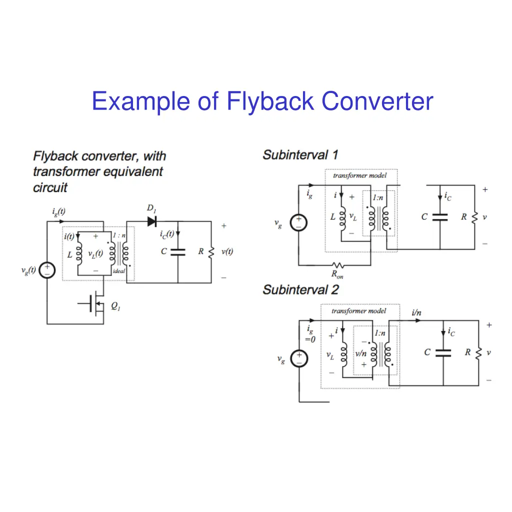example of flyback converter 1