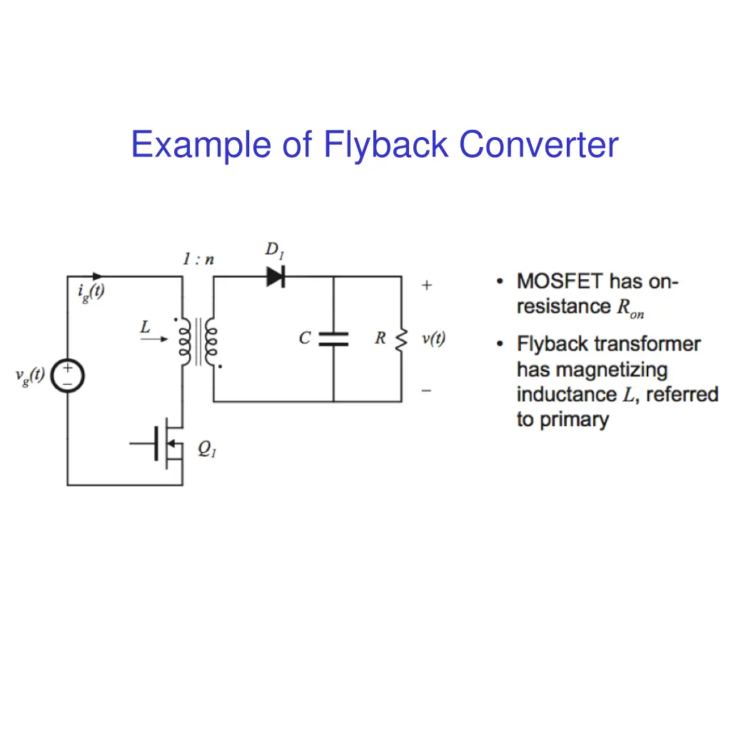 example of flyback converter