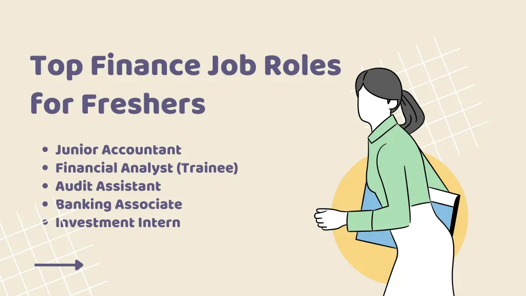 top finance job roles for freshers